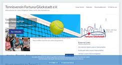 Desktop Screenshot of fortuna-tennis.de