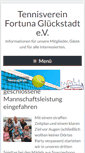 Mobile Screenshot of fortuna-tennis.de